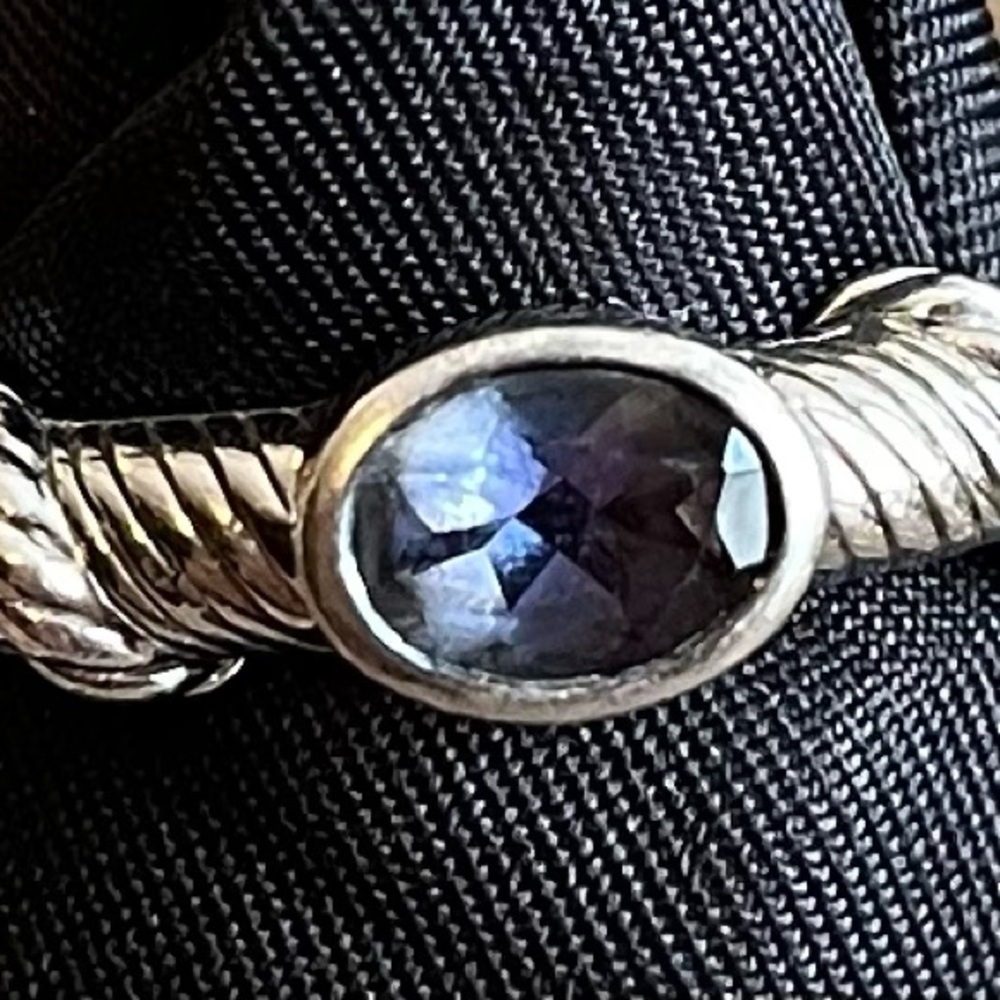 Judith Ripka Amethyst SS size 11 Ring